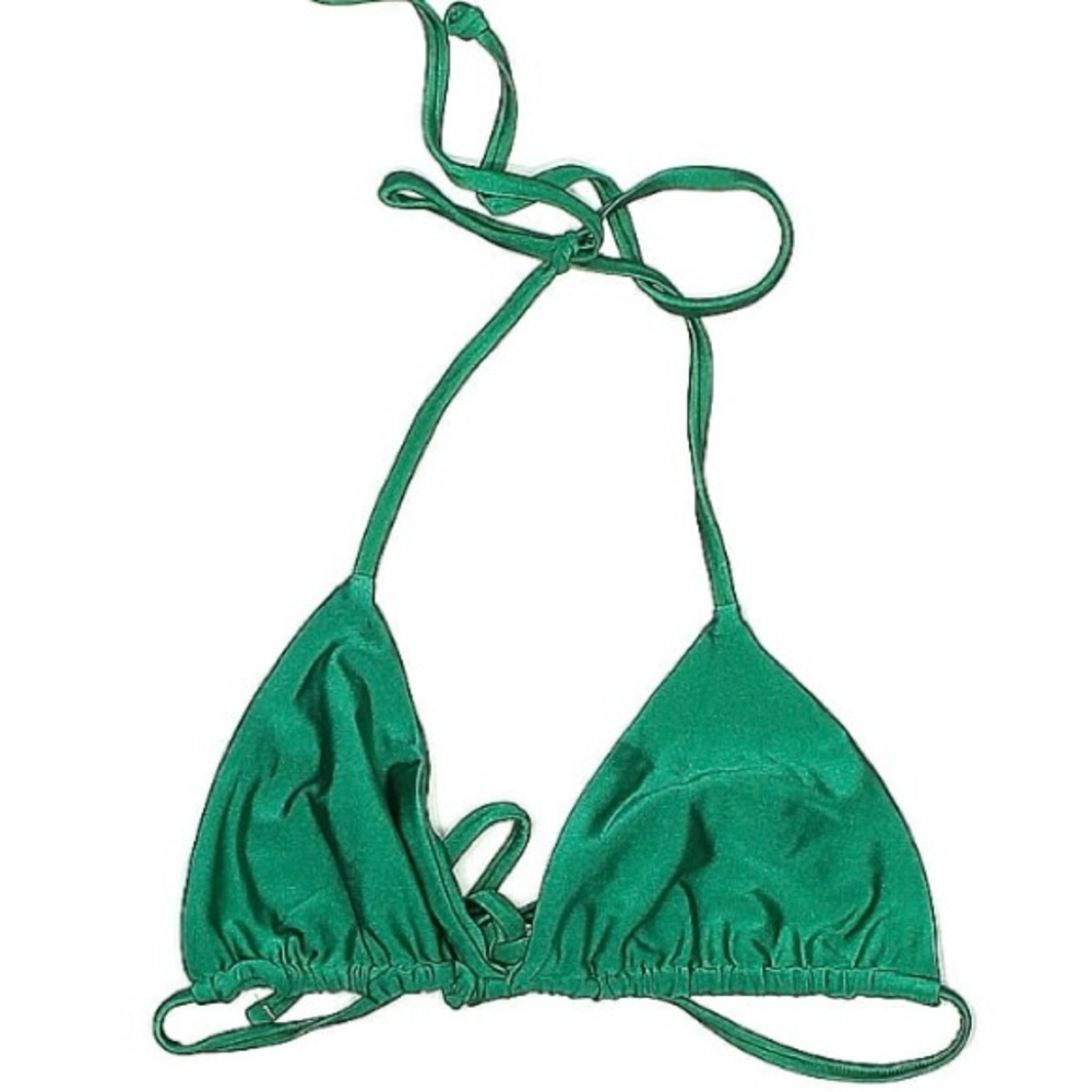 Frankie’s Bikinis  top only sz med green (matching bottoms in separate listing)
